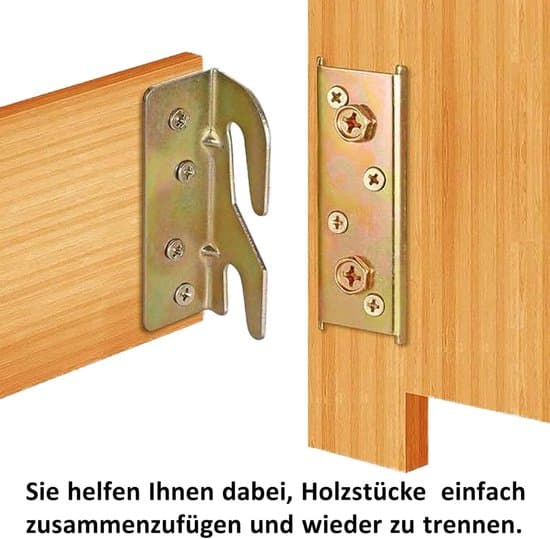 Sengeforbinder - Ophængsbeslag - 4 Stykker - Kraftig