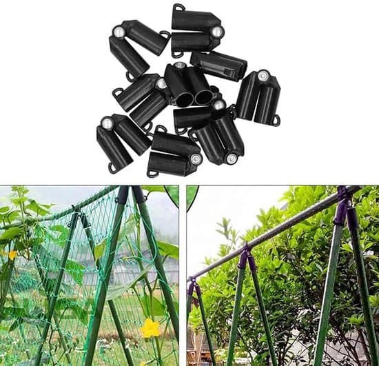 - Justerbara plastkopplingar för växtstöd (6 stycken)