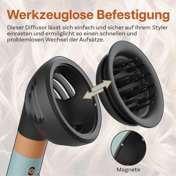 Vågdiffusor för Dyson Airwrap – Hårtorkstillbehör för HS01, HS05, HS08