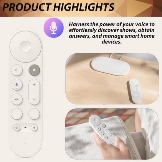 4K Streamingfjärrkontroll för Google TV