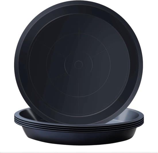 Planteunderfad - Plastbakke - 5 Sorte Urtepotter - 30cm - Velegnet til Urtepotter
