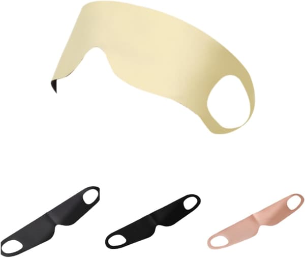 Sovemasker, 99 % lysblokering, 4-pak, grøn, sort, grå, pink.
