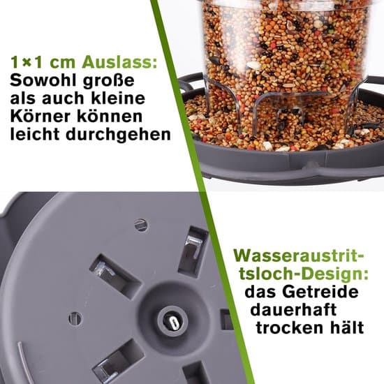 820 ml fuglefoderbræt - Sammenfoldeligt, vejrbestandigt fuglefoderbræt til altan/have