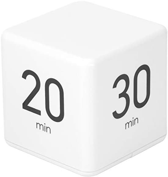 Multifunktionel Digital Timer med Tyngdekraftssensor, Pomodoro Timer, Letvægts Bærbar, Lydløs, Ryst & Lyd/Lys Skift