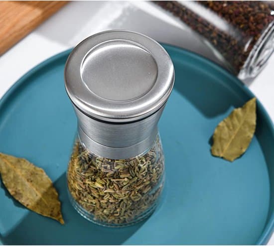 Salt- og peberkværnsæt - Rustfrit stål - Justerbar keramisk kværn - 2 dele