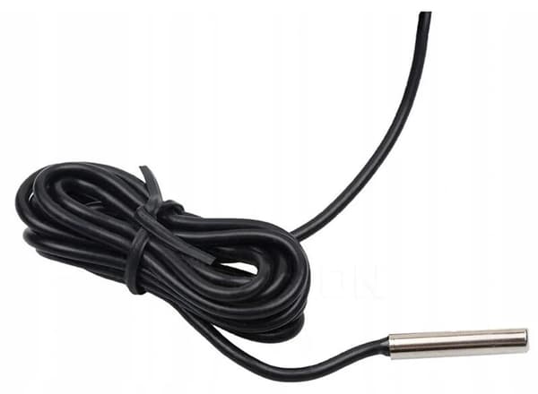 Elektronisk termometer med ovnsonde - 1-meter kabel - digitalt display - sort