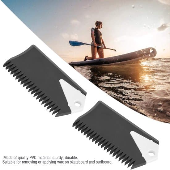 2-delt PVC Surfboard Wax Comb Scraper Sæt, til Surfboard Skateboard Skimboard