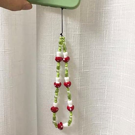 30+6 cm Svampeperle Telefon Snor Håndledsrem