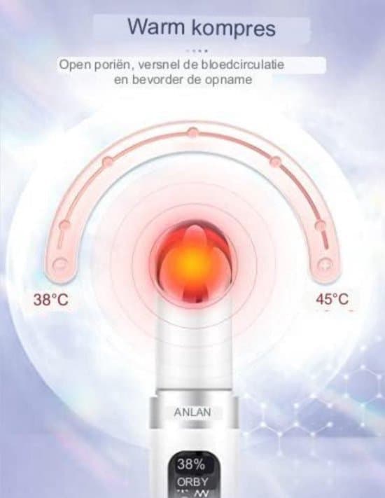 Ögonmassageapparat - Ögonmassage - 38-45°C - Vit