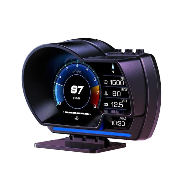 Dobbelt head-up display-system til biler, OBD-display i køretøjet, GPS-speedometer, egnet til alle køretøjer.