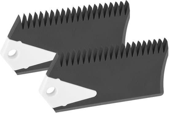 2-delt PVC Surfboard Wax Comb Scraper Sæt, til Surfboard Skateboard Skimboard
