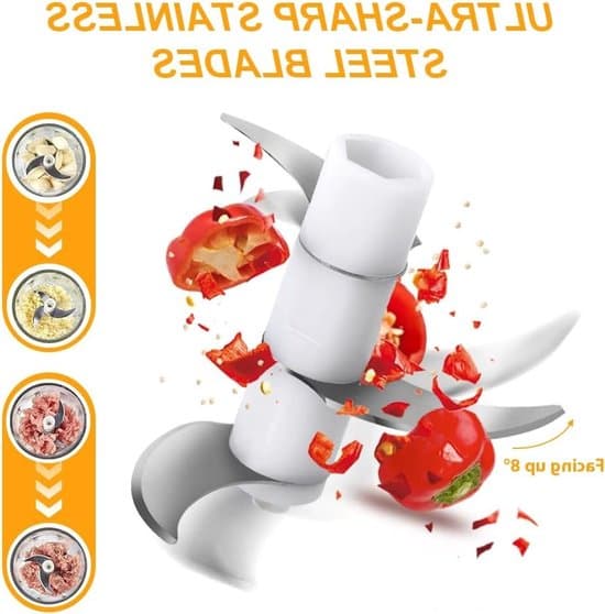 Langaton minisilppuri, USB-liitäntä, 350 ml tilavuus