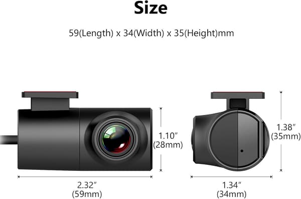 1280x720P USB HD dashcam, Android 10 og Android 13, Også kompatibel med billydsystemer (A100), CarPlay, Android Auto