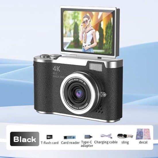 Digitalkamera - 4K - 48 MP - 8x Zoom - 6,1 cm Display - Brun