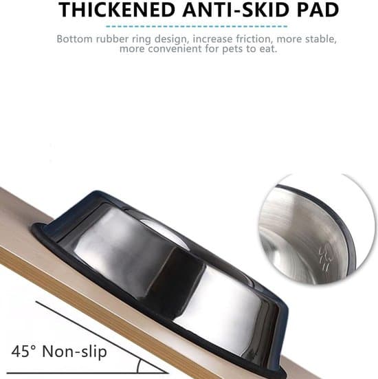 Kæledyrsvandskål, kæledyrsfoderskål i rustfrit stål 15x11x4 cm til tørfoder, vådfoder, godbidder, vand til killinger, hvalpe op til 2 kg