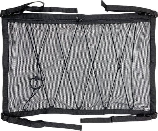 Bagagenet, 80*55 cm, Polyester, Dobbeltlagsnet, Lynlås, Sort, til SUV-tag, Tæpper Legetøj Håndklæder