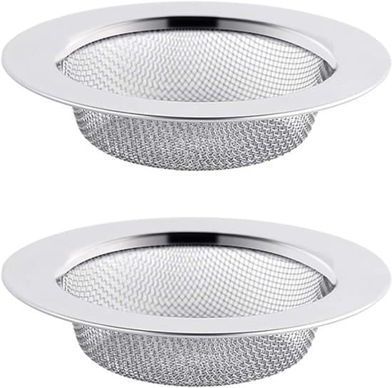 Diskbänkssil - 2-pack, rostfritt stål, 7,5 cm, för diskbänk
