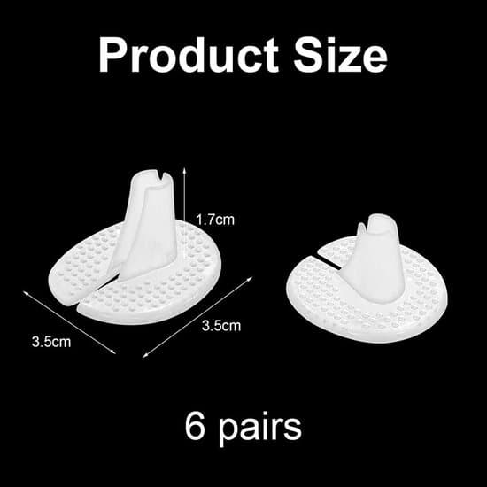 6 par tåskydd för flip-flops, tåskydd, tåskydd i silikon, tåskydd i gel för flip-flops