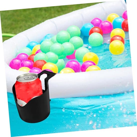 Mugghållare för pool - 2 stycken, plast, för poolkant, flaskor och muggar, för fester