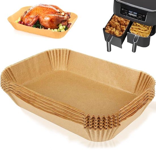 Foring til Ninja airfryer, rektangulær bageplade FG551, 6-i-1 bageplade airfryer tilbehør, egnet til Ninja XL - 100 ark