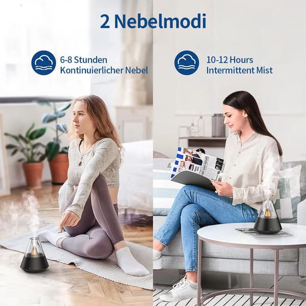 120 ml Ultralyd Aroma Diffuser & Elektrisk Indendørs Luftfugter - 20 ml/t