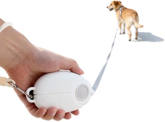 Bekvämt infällbart hundkoppel (vit)