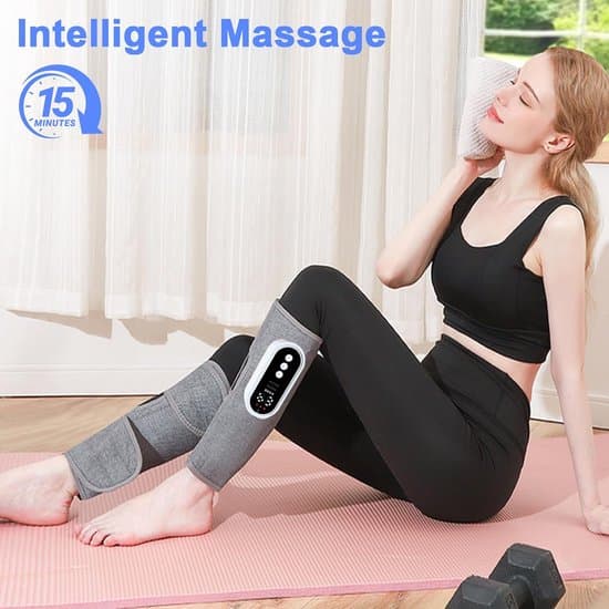 Velegnet til 2-delt benmassager Smertelindring Cirkulation Læg Luftkompression 3 Tilstande 2000mAh