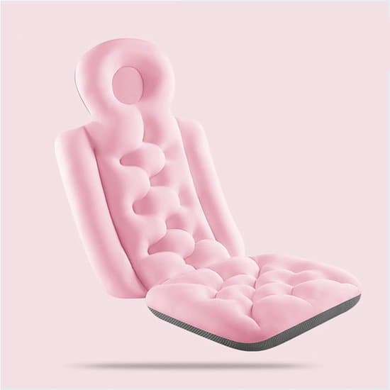 Helkroppsbadkudde - Halkfri - Rosa