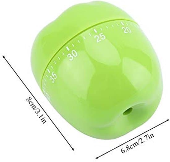 Mekanisk kökstimer - Grön äggklocka - Max 60 minuter - ABS-material