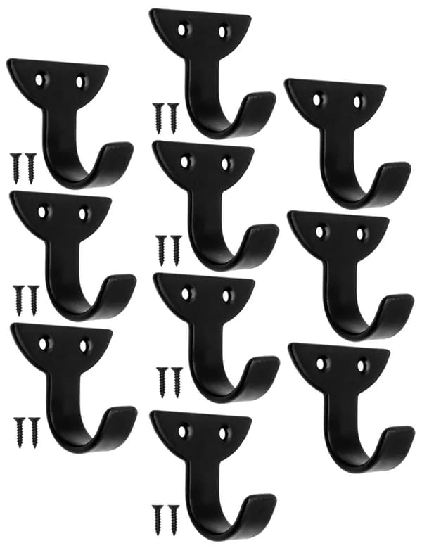 10 klassista vaatekoukkua, vaatekoukut, rautakoukut, metallikoukut, kuvakoukut
