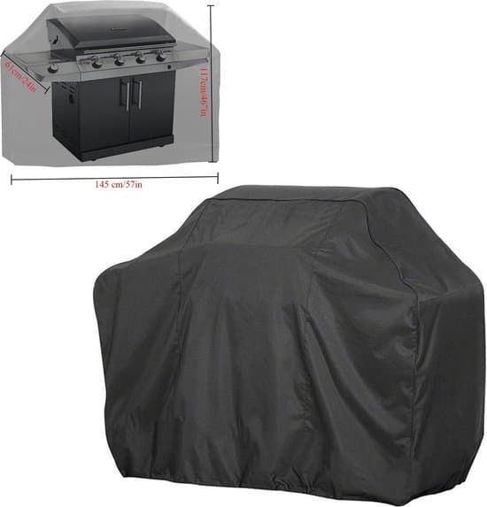 100 x 60 x 150 cm Sort Vandtæt BBQ Grillovertræk
