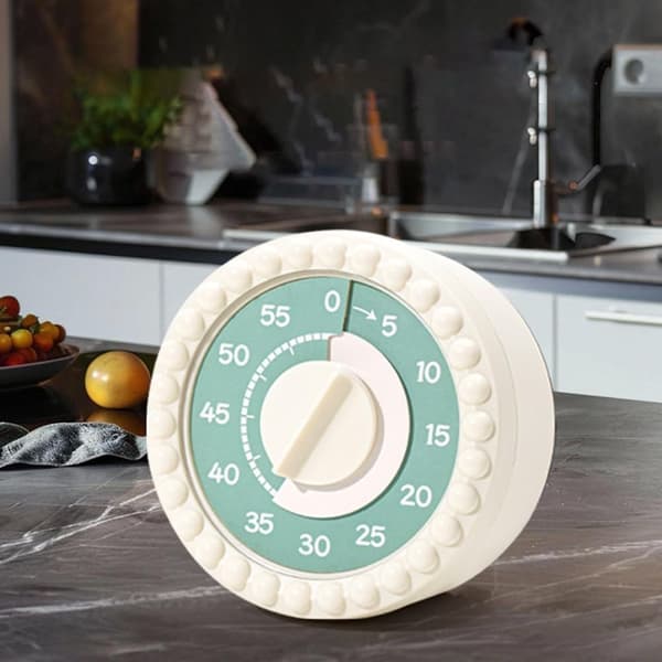 Multifunktionel timer manager, studie-timer og køkkenpåmindelse, justerbare indstillinger, bærbart design, plastik (grøn)