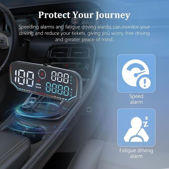 GPS speedometer, digital MPH-display, head-up display til alle køretøjer