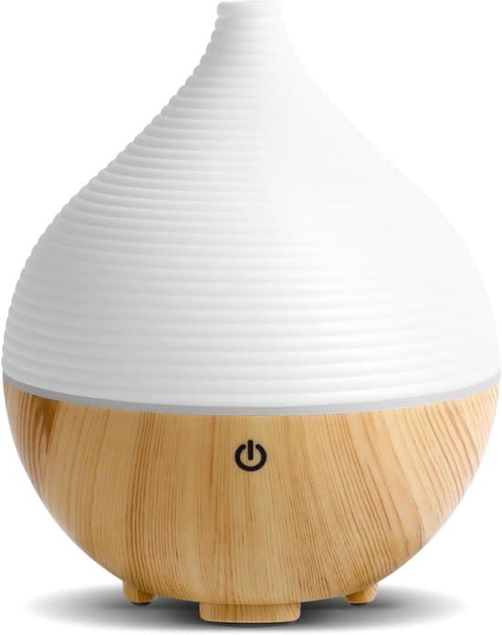 Æterisk oliediffuser, 100 ml, aromaterapi diffuser, luftfugter, 7-farvet lys, LED-lys, ultralyd, aromaterapi, automatisk slukning, BPA-fri.