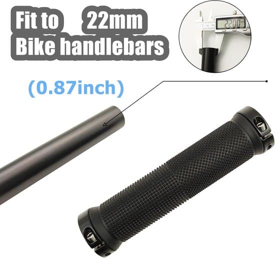 Cykelstyrgreb - Elastiske teksturerede dobbeltsidede aluminiumslegeringslåsende gummigreb