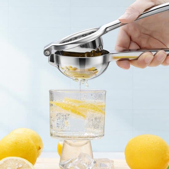 Citruspress, citronpress i rostfritt stål