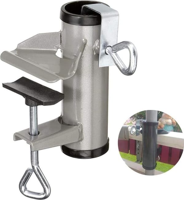 Parasolclips - Parasolholder i metal til altan