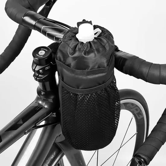 Cykel-/skotervattenflaskhållare med telefonficka - 2-pack
