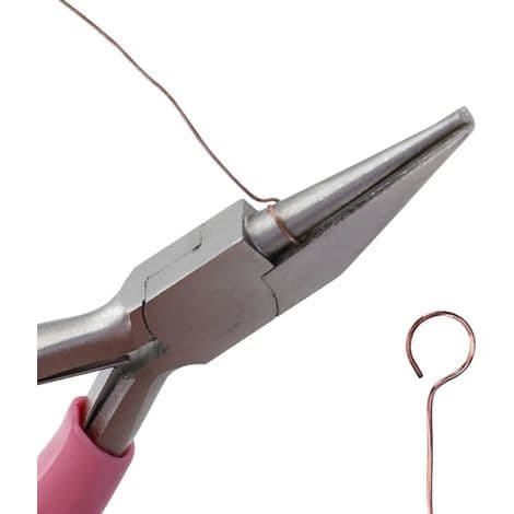 Rundspetsig tång, 5-pack; Mini precisionsavbitare, 1 styck, rosa.