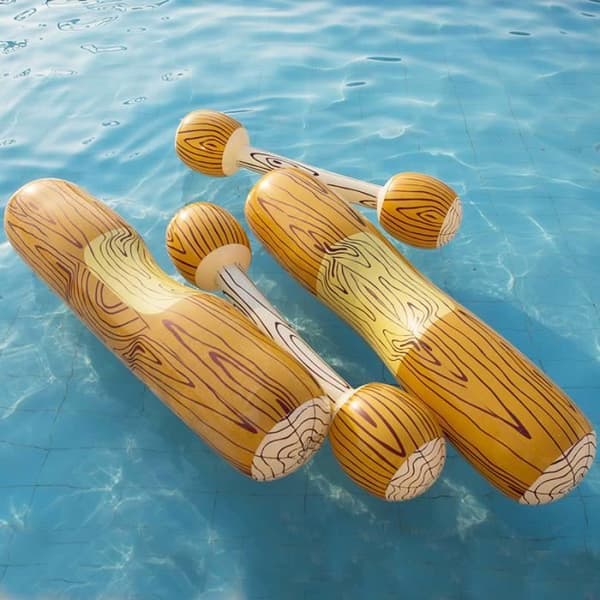 Uppblåsbara träflottar för barn och vuxna, 2-pack, poolleksaker.