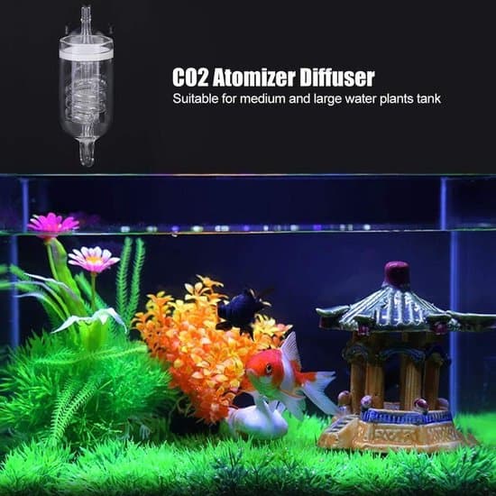 Høj Gennemsigtighed CO2-Diffuser - Glasdiffuser - Akvarieplante Atomizer - Kompakt Høj Diffusion til Akvarium