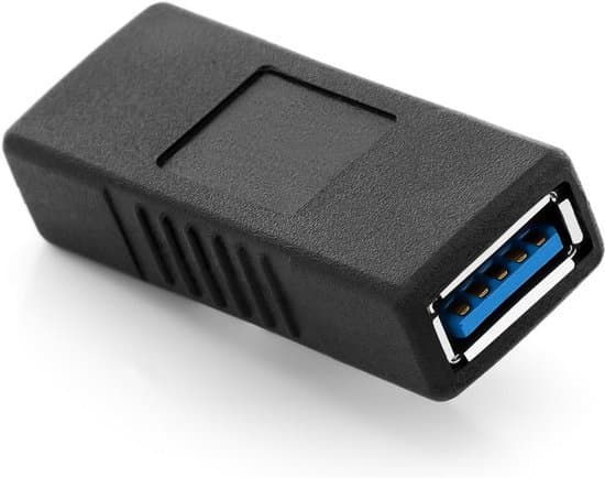 USB 3.0 förlängningskabelkoppling (USB-A hona till USB-A, svart)
