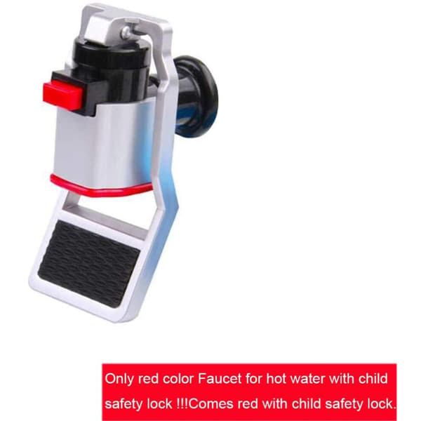 Vattenautomatkranar, röda och blå plastkranar, 2-pack