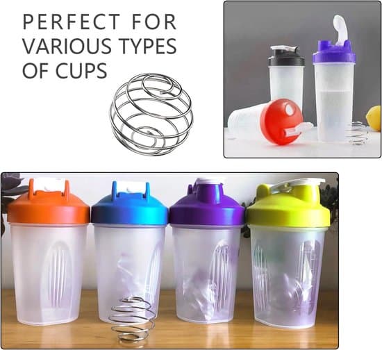 4-pak 3 cm fødevaregodkendte 304 rustfri stål protein shaker blandekugler