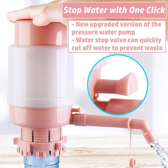 Universal Bærbar Håndpumpe Vandflaskedispenser