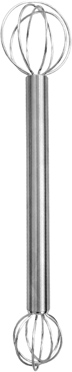 Dubbelhövdad smörvisp - silver