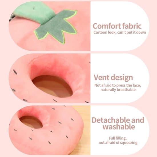Memory Foam Sidokudde för Barn med Öronhål för Magsovare