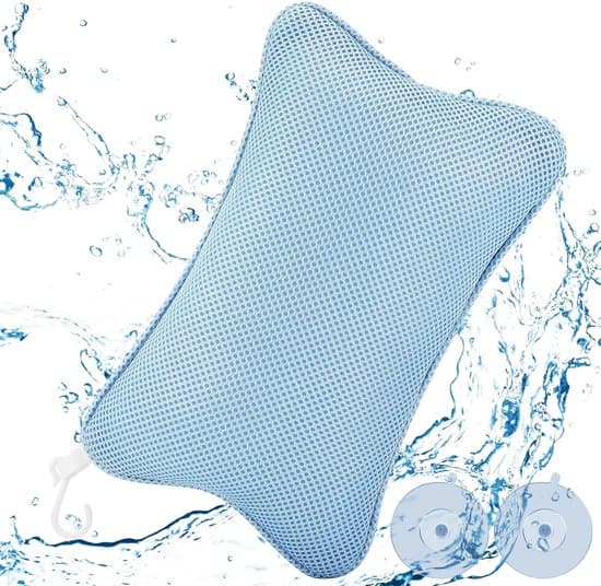 Ergonomisk badkudde - perfekt för nackavslappning - blå