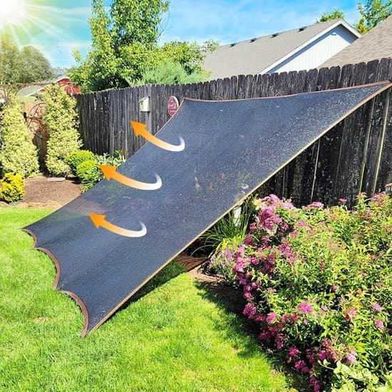 Skyggedug - Solsejl - Holder din have solrig - 85% UV-beskyttelse - 3x6 meter - Sort
