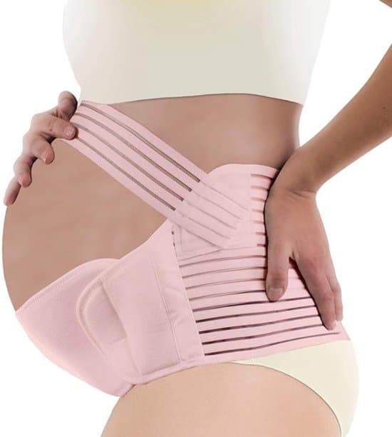 Graviditetsstödbälte - XXL - Bäcken-/bukgraviditetsstödbälte - Rosa